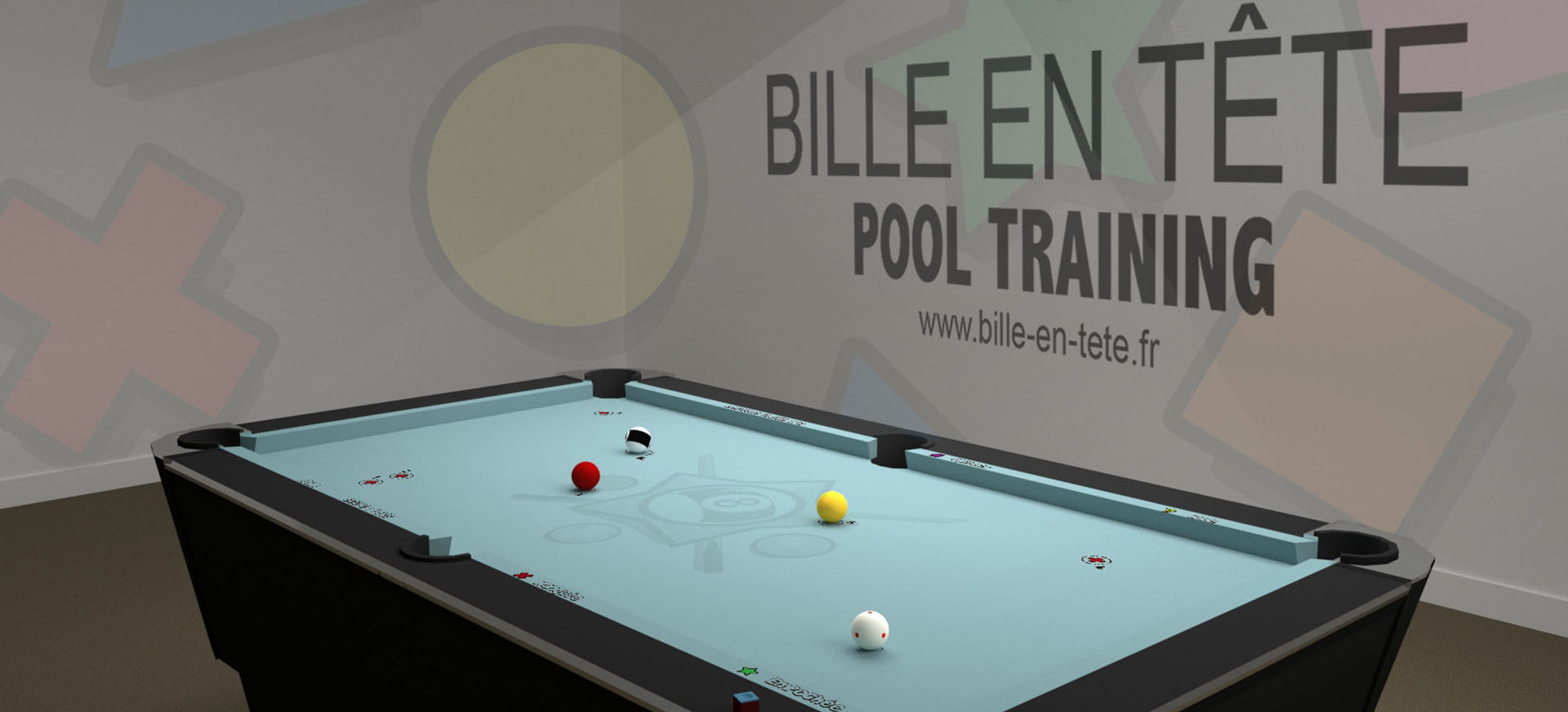 Appareil d'entraînement de billard, battage de battements de