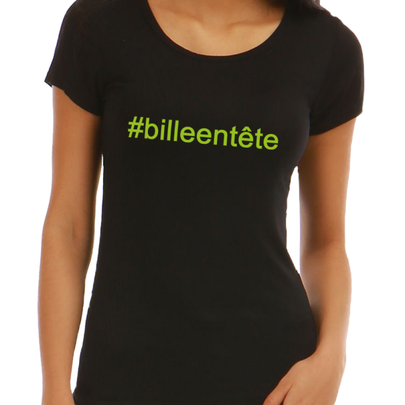 HASHTAG GREEN Femme – T-shirt Billard