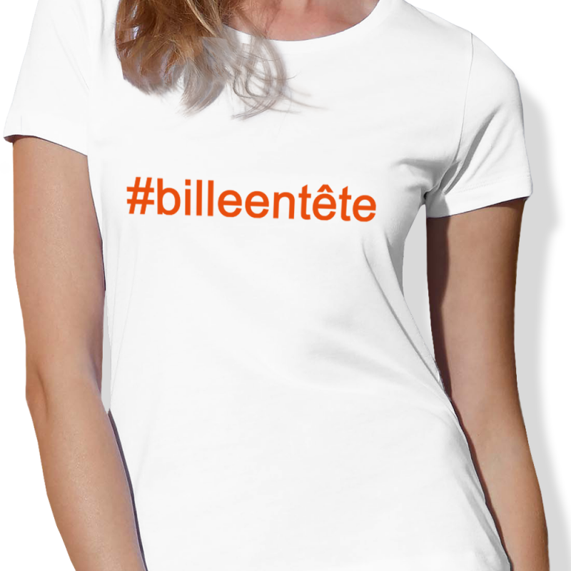 HASHTAG ORANGE Femme – T-shirt Billard - vue 2