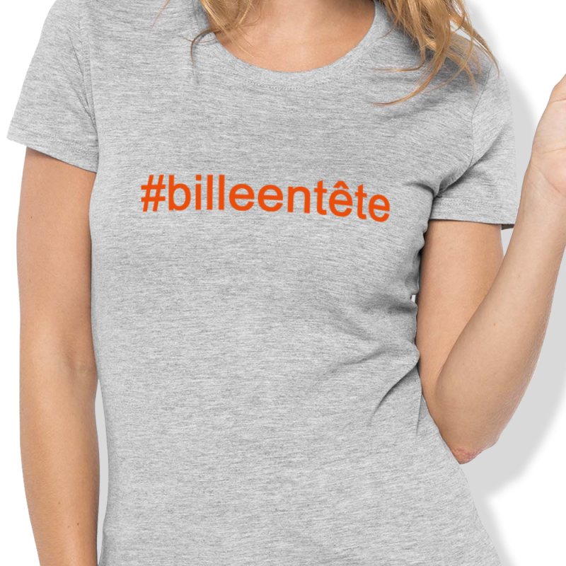 HASHTAG ORANGE Femme – T-shirt Billard - vue 3