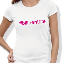 HASHTAG PINK Femme – T-shirt Billard
