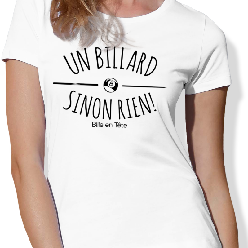SINON RIEN Femme – T-shirt Billard - vue 4