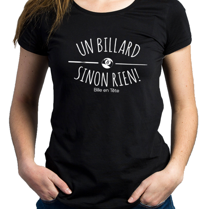 SINON RIEN Femme – T-shirt Billard - vue 3