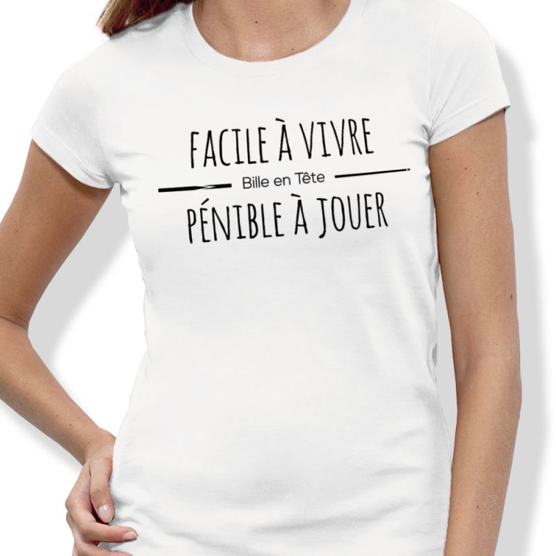 PÉNIBLE Femme – T-shirt Billard - vue 4