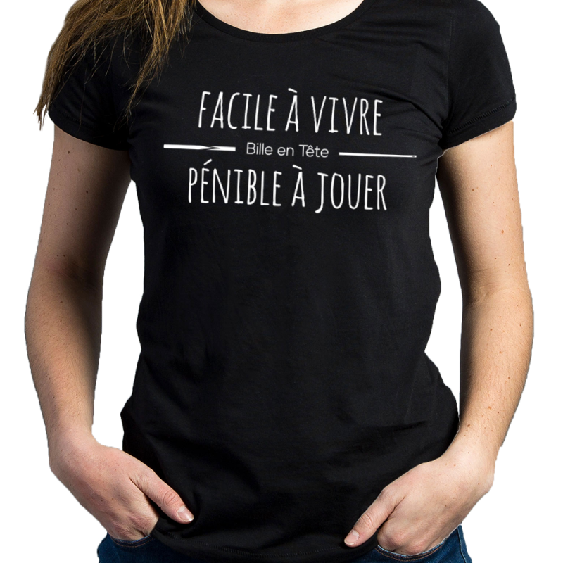 PÉNIBLE Femme – T-shirt Billard - vue 3