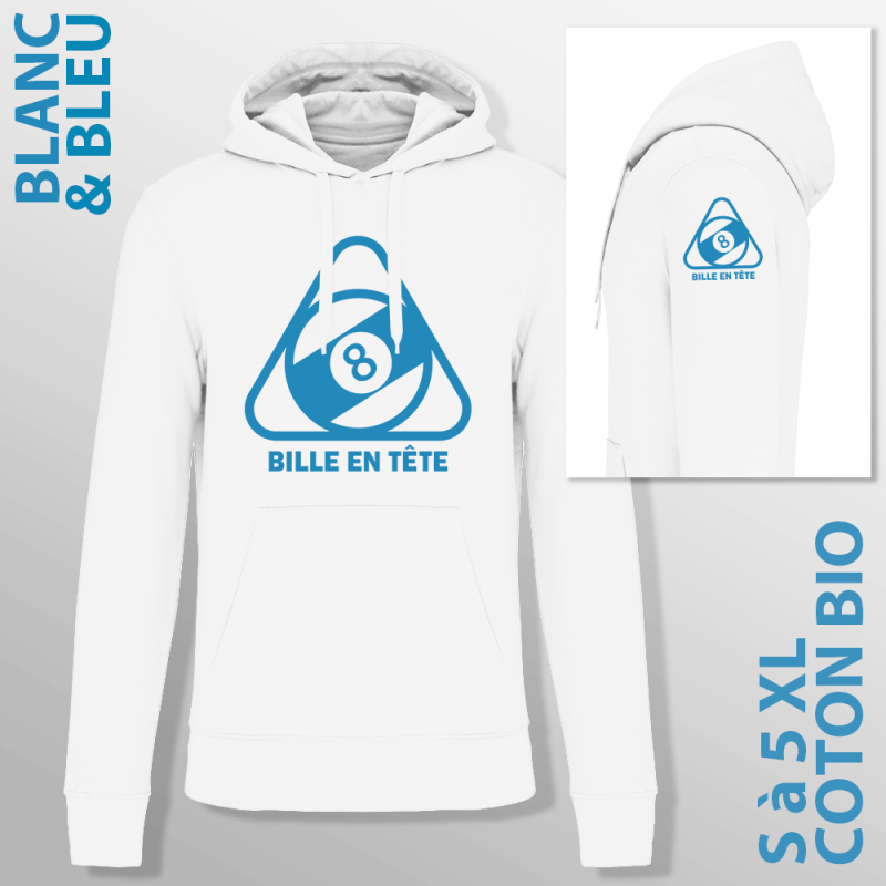 White & Blue – Original Logo Hoodie (pre-order)