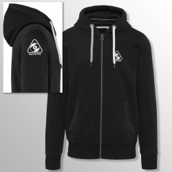 Vintage Zip Hoodie – Black