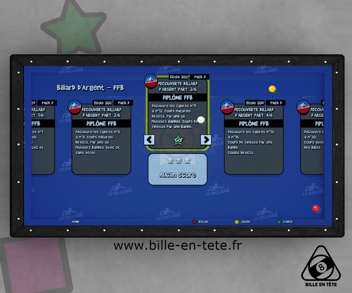 Silver Billiards and FFB billiards school diplomas